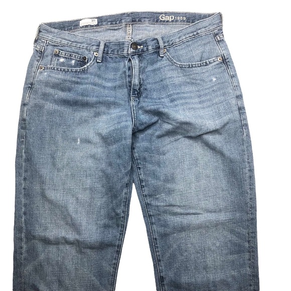 GAP 1969 Mid Rise Distressed Sexy Boyfriend Jeans - Picture 4 of 16